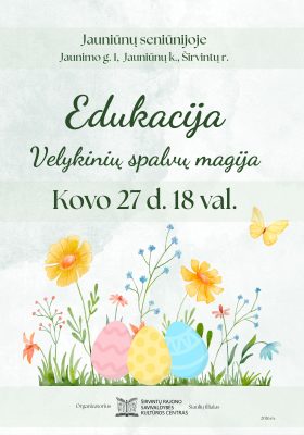 Edukacija Jauniūnų seniūnijoje kovo 27 d.